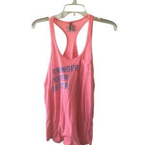 Under Armour Pink Size Small Stronger Faster Better Tank Top